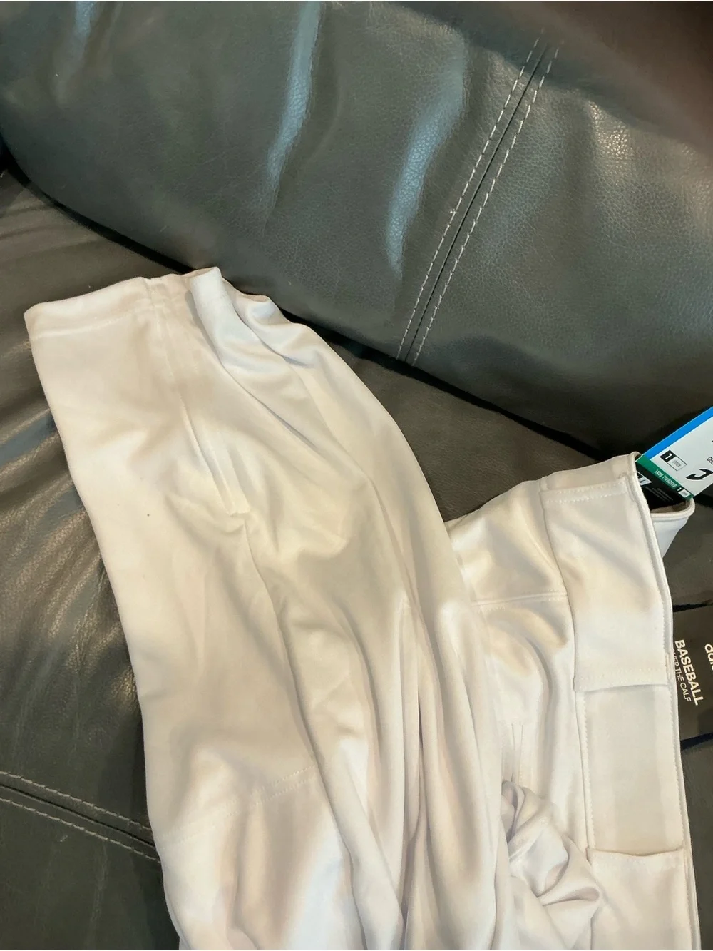 Champro Men's White Baseball Pants Large New with tags and Adidas Navy socks L